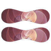 抽象芸術エレガントワモダンイン赤フラクタルアート ソフトボール (パネル)