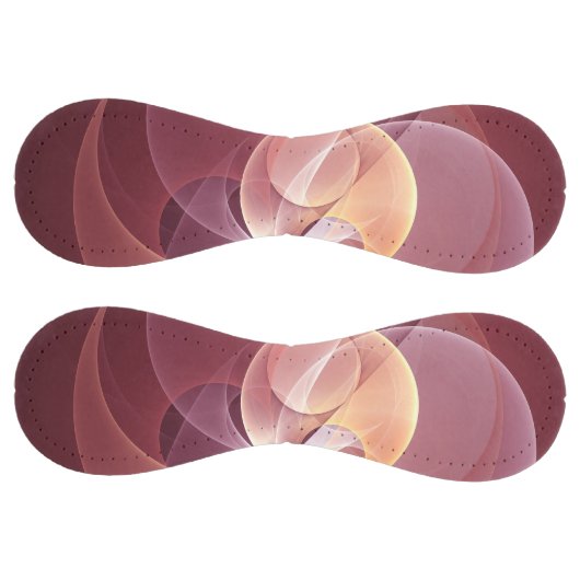 抽象芸術エレガントワモダンイン赤フラクタルアート ソフトボール (パネル)