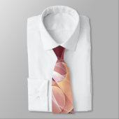 抽象芸術エレガントワモダンイン赤フラクタルアート ネクタイ (タイ)