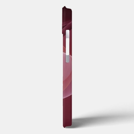 抽象芸術エレガントワモダンイン赤フラクタルアート Case-Mate iPhoneケース (裏面 / 左)