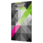 抽象芸術エレガント幾何学灰色ピンクの緑 クリップボード (左)