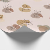 抽象芸術エレガント植物性ミニマリストアーストーン ラッピングペーパー (角)