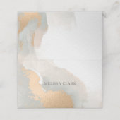 抽象芸術エレガント水彩金ゴールド プレイスカード (外部開封)