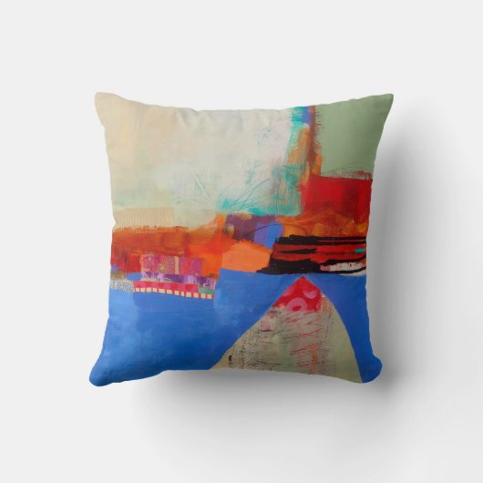 抽象芸術エレガント混カラフル合絵を描型 クッション (裏面)