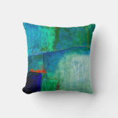 抽象芸術エレガント混カラフル合絵を描型 クッション (正面)