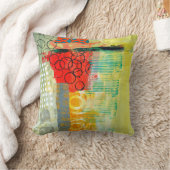 抽象芸術エレガント混カラフル合絵を描型 クッション (ブランケット)