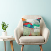 抽象芸術エレガント混カラフル合絵を描型 クッション (椅子)