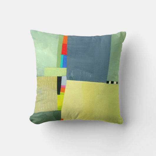 抽象芸術エレガント混カラフル合絵を描型 クッション (正面)