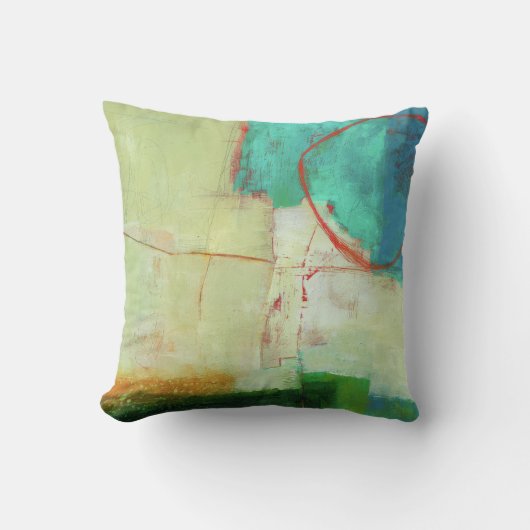 抽象芸術エレガント混カラフル合絵を描型 クッション (正面)