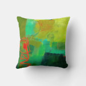 抽象芸術エレガント混カラフル合絵を描型 クッション (裏面)
