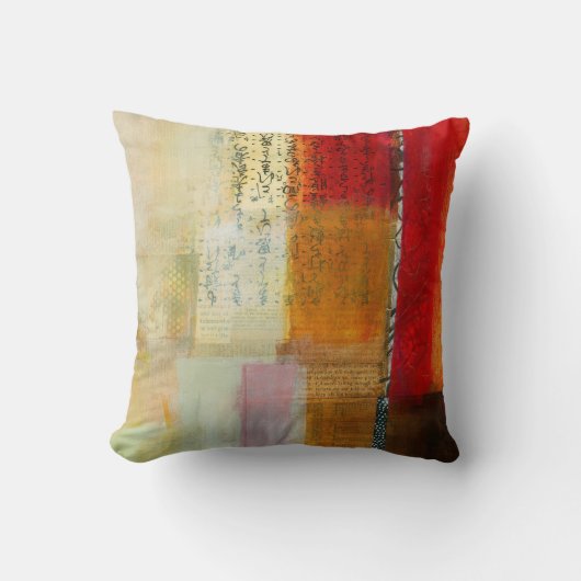 抽象芸術エレガント混カラフル合絵を描型 クッション (正面)