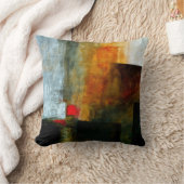 抽象芸術エレガント混カラフル合絵を描型 クッション (ブランケット)