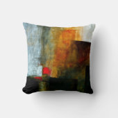 抽象芸術エレガント混カラフル合絵を描型 クッション (正面)