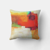 抽象芸術エレガント混カラフル合絵を描型 クッション (裏面)