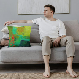 抽象芸術エレガント混カラフル合絵を描型 クッション