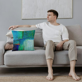 抽象芸術エレガント混カラフル合絵を描型 クッション