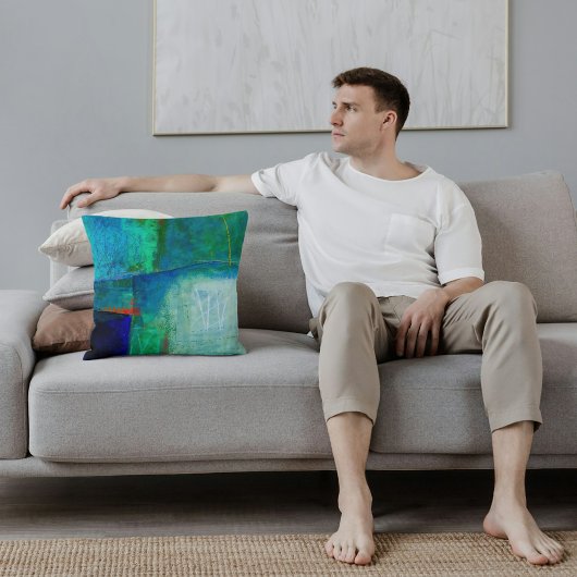 抽象芸術エレガント混カラフル合絵を描型 クッション