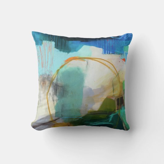 抽象芸術エレガント混カラフル合絵を描型 クッション (正面)