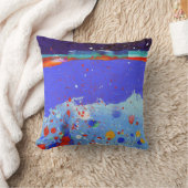抽象芸術エレガント混カラフル合絵を描型 クッション (ブランケット)