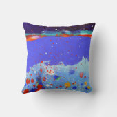 抽象芸術エレガント混カラフル合絵を描型 クッション (裏面)