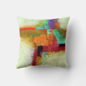 抽象芸術エレガント混カラフル合絵を描型 クッション (裏面)