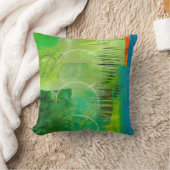 抽象芸術エレガント混カラフル合絵を描型 クッション (ブランケット)