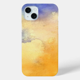 抽象芸術エレガント混カラフル合絵を描型 iPhone 15 MINIケース