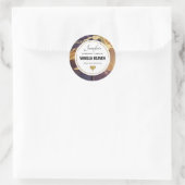 抽象芸術エレガント炭酸アルコールインク事業 ラウンドシール (バッグ)