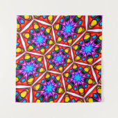 抽象芸術エレガント花柄 タペストリー (正面)