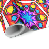 抽象芸術エレガント花柄 ラッピングペーパー (ロールコーナー)