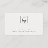 抽象芸術エレガント金ゴールドパープルロゴ6パンチロイヤリティ 名刺 (裏面)