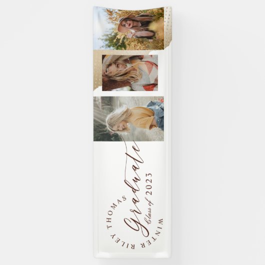 抽象芸術エレガント金ゴールド水玉模様グラッド3枚 横断幕 (縦)