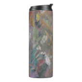 抽象芸術エレガント「フラワーガーデン」熱タンブラー タンブラー (回転左)