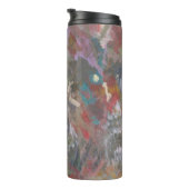 抽象芸術エレガント「フラワーガーデン」熱タンブラー タンブラー (回転右)