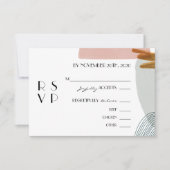 抽象芸術エンクロージャRSVPカード 招待状 (正面)