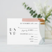 抽象芸術エンクロージャRSVPカード 招待状 (スタンド正面)