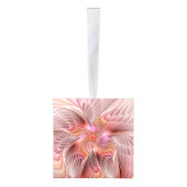 抽象芸術エンジェルカラフルファンタジーフラクタル・アート キューブオーナメント (右)