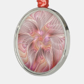 抽象芸術エンジェルカラフルファンタジーフラクタル・アート メタルオーナメント (左)