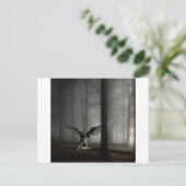 抽象芸術エンジェル落ちたル ポストカード (スタンド正面)