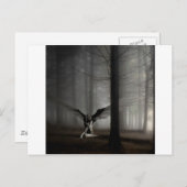 抽象芸術エンジェル落ちたル ポストカード (正面/裏面)