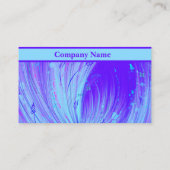 抽象芸術エンチャントガーデンパープルブルー 名刺 (裏面)