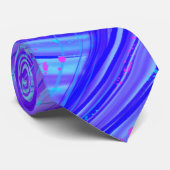 抽象芸術エンチャントガーデンブルーパープル ネクタイ (ロール)