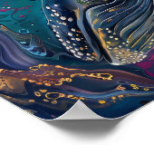 抽象芸術エールinファンタスティック・ビーブス・アート・ポスター ポスター (角)