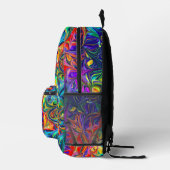 抽象芸術オイルプリントカットソーBackpack プリントバックパック (右)
