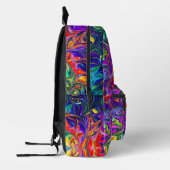 抽象芸術オイルプリントカットソーBackpack プリントバックパック (左)