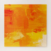 抽象芸術オイル塗装、カラフルテクスチャ。 ジグソーパズル (横)