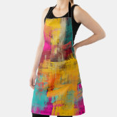 抽象芸術オイル塗装、表現の背景。 エプロン (インサイチュ)