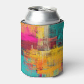 抽象芸術オイル塗装、表現の背景。 缶クーラー (缶正面)