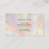 抽象芸術オパール組織 名刺 (裏面)