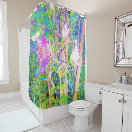 抽象芸術オリエンタルライズインマイルビオガーデン シャワーカーテン (インサイチュ)